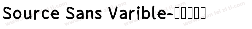 Source Sans Varible字体转换